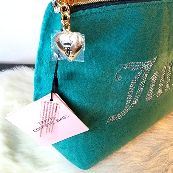 🦋 Clearance! Juicy Couture Velour Cosmetic Bag - Picture 3 of 6